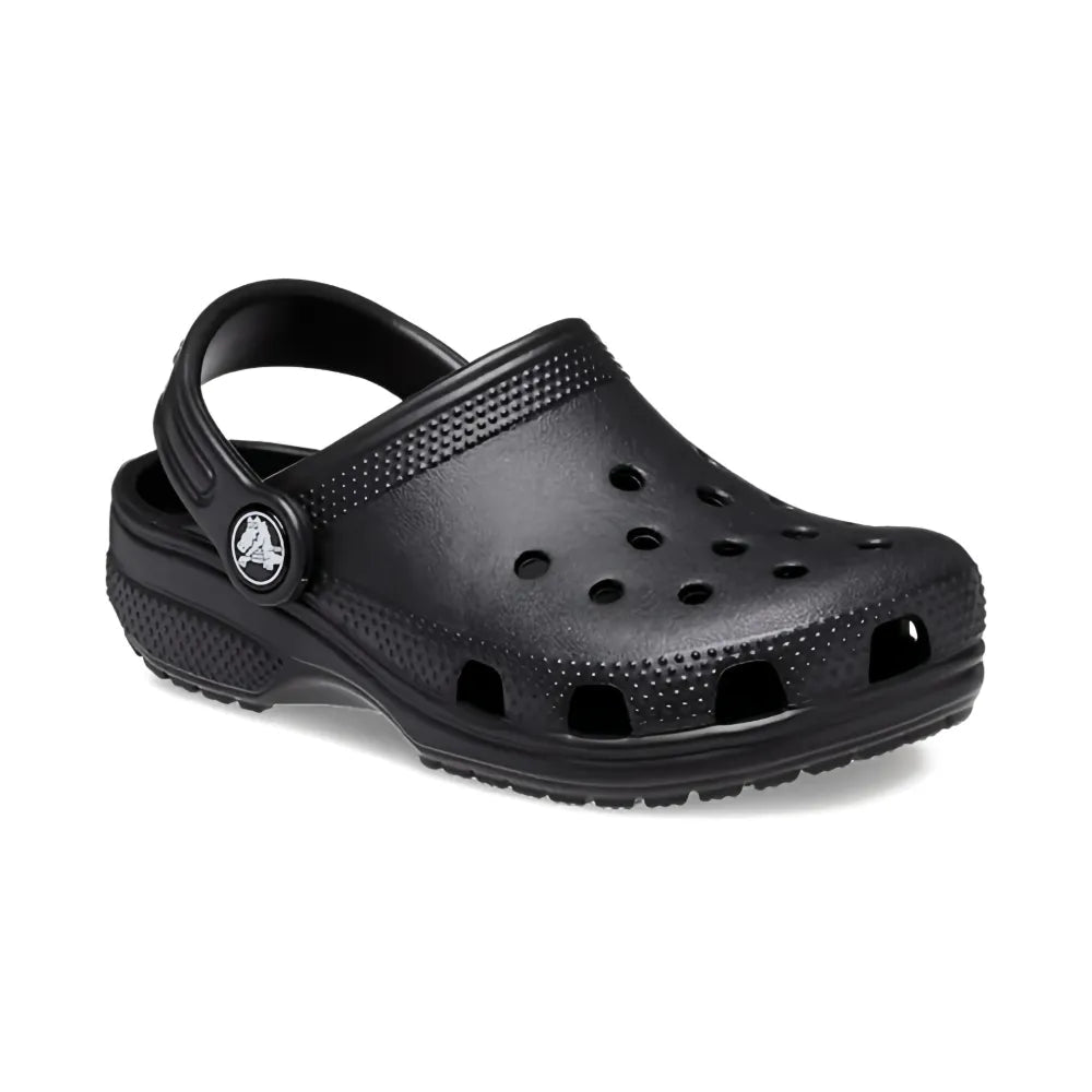 Kids' Crocs Classic Clog Sandals: Lightweight, Perforated, Comfortable Black Footwear